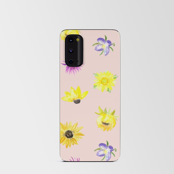 Sunshine Floral Pattern Android Card Case