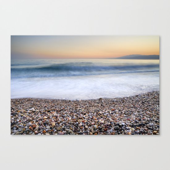Soft waves at Amoladeras beach Canvas Print