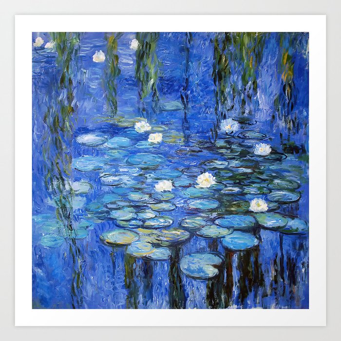 waterlilies a la Monet Art Print
