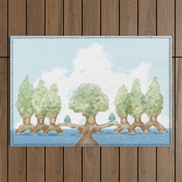 Welcome to our tree home 2 Outdoor Rug