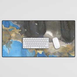 tie dye - the Earth: black land Desk Mat