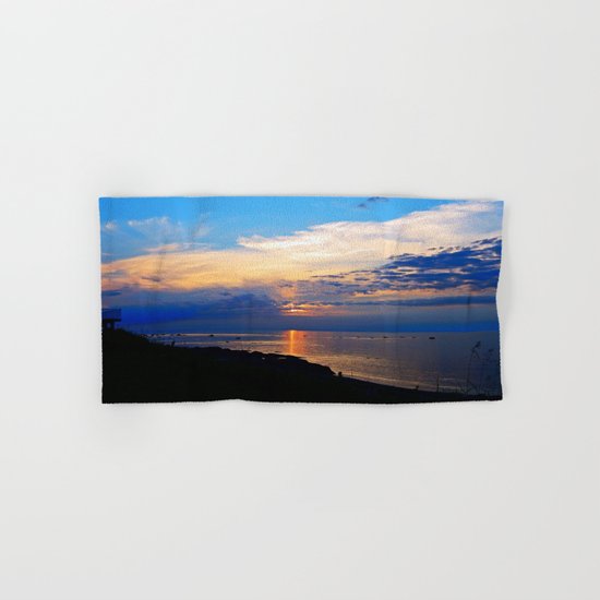 Sunset Balcony silhouette Hand & Bath Towel