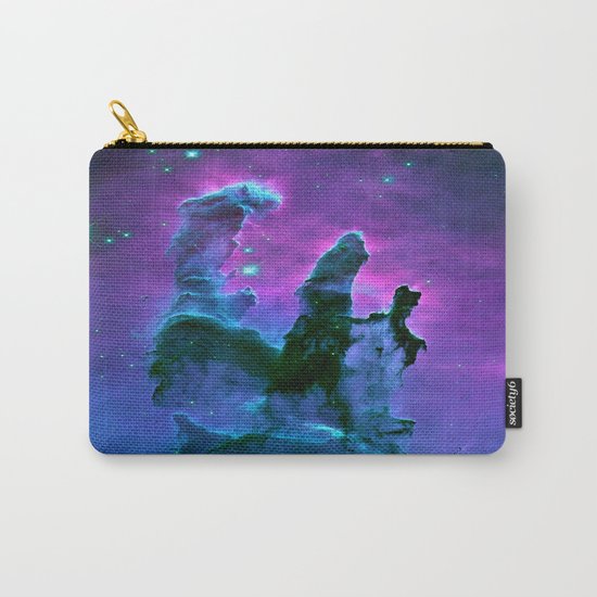 Nebula Purple Blue Pink Carry-All Pouch