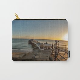 Victorian pier at sunrise Carry-All Pouch | Wideangle, Northnorfolkcoast, 2208Cr, Nopeople, Earlymorning, Cromerpier, Tranquil, Norfolkcoast, Cromerbeach, Sunrise 