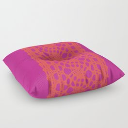 Lace in orange and pink Floor Pillow