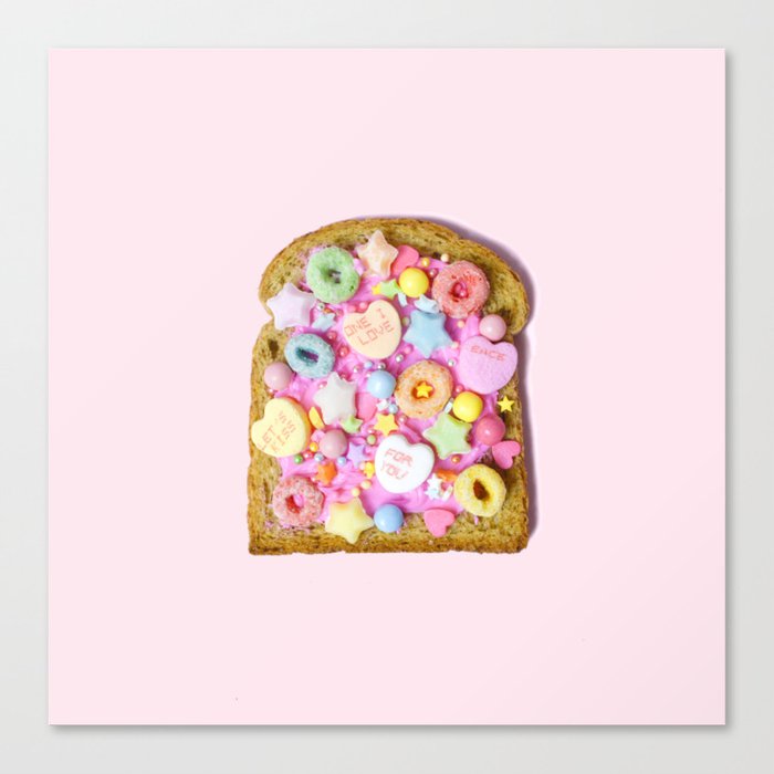 Pink Sugar Toast Canvas Print