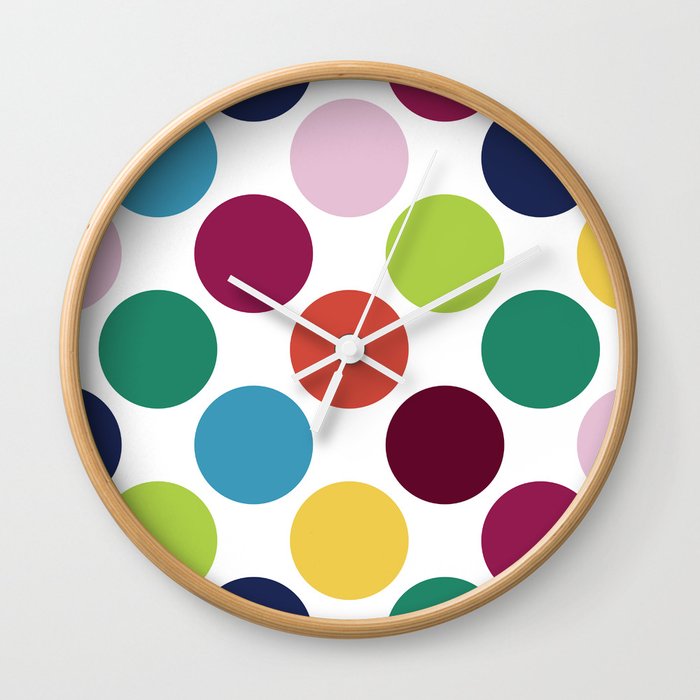 Colorful Dots Wall Clock