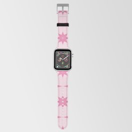 Pink Stars tile pattern. Geometric ornament. Digital Illustration Background. Apple Watch Band