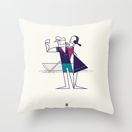 We will sail away Throw Pillow