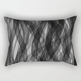 In the Forest 7. Abstract Painting. Rectangular Pillow