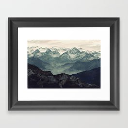 Mountain Fog Framed Art Print