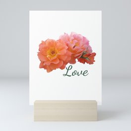 Love rose flowers Mini Art Print