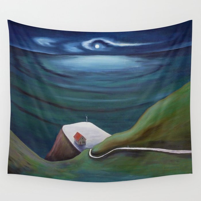 Cliff House Hawaii landscape coastal seashore painting by Marguerite