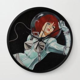 Space Girl Wall Clock