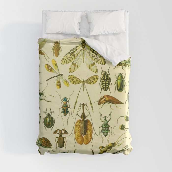 Adolphe Millot "Insectes" 2. Duvet Cover