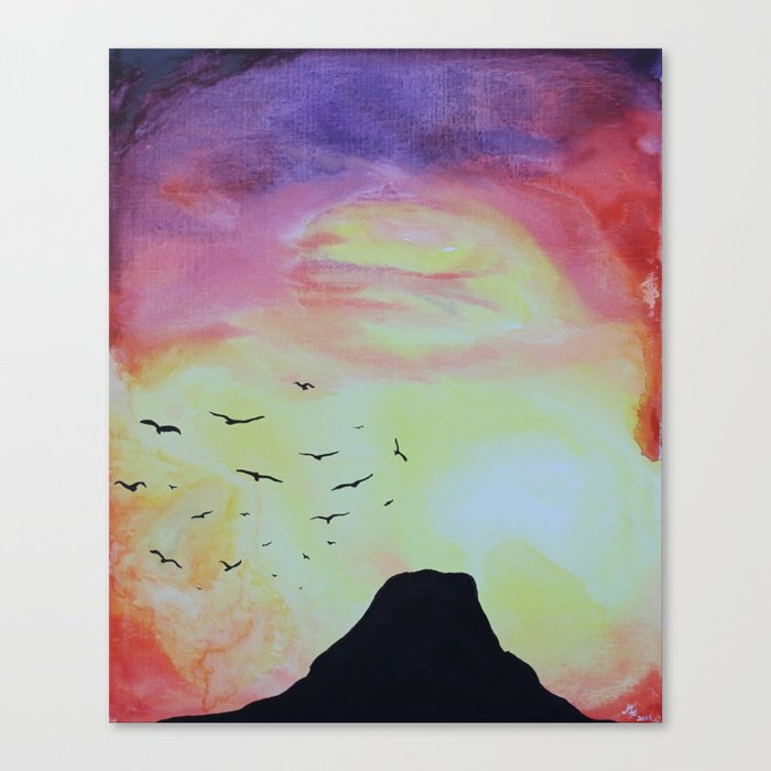 Volcanic Sunrise Canvas Print