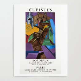Nature Morte au Livre - Cubistes - Galerie des Beaux-Arts (after) Juan Gris, 1973 Poster