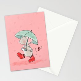 Little Mouse - Lovely Rain Stationery Cards