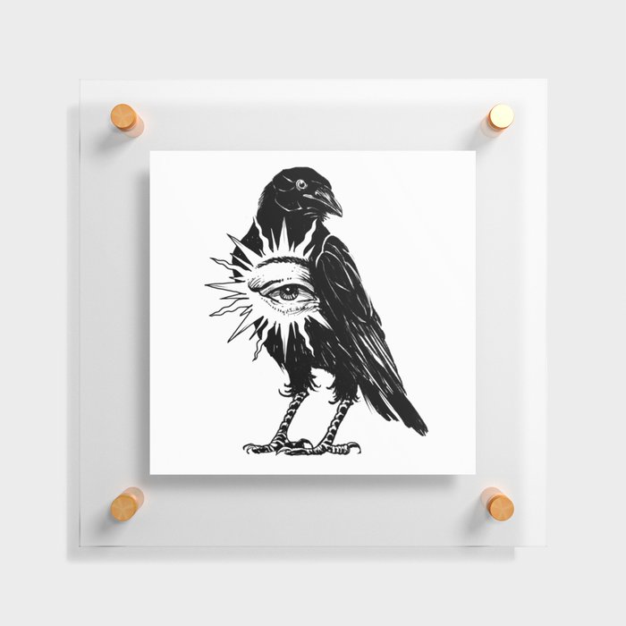 Crow Floating Acrylic Print