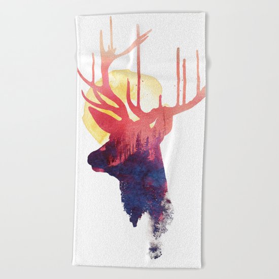 The burning sun Beach Towel