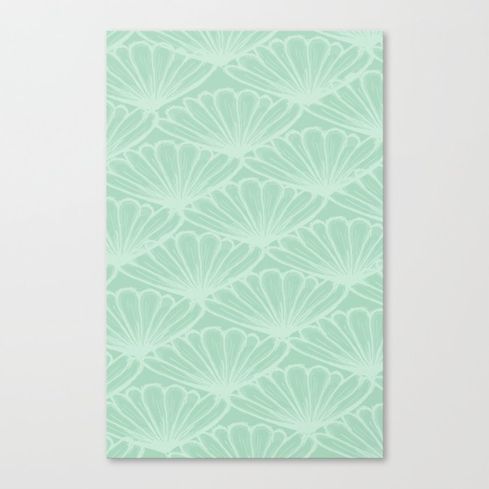 Lady in Mint Canvas Print