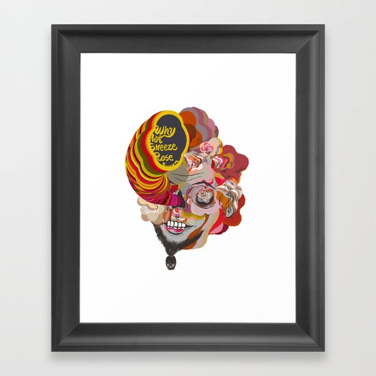 why not sneeze ... Framed Art Print