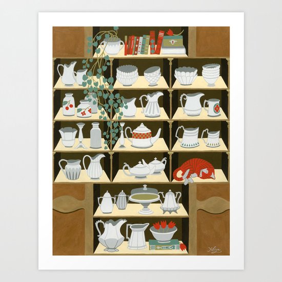 China cabinet Art Print