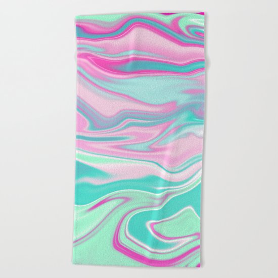Iridescent Marble 08 Beach Towel