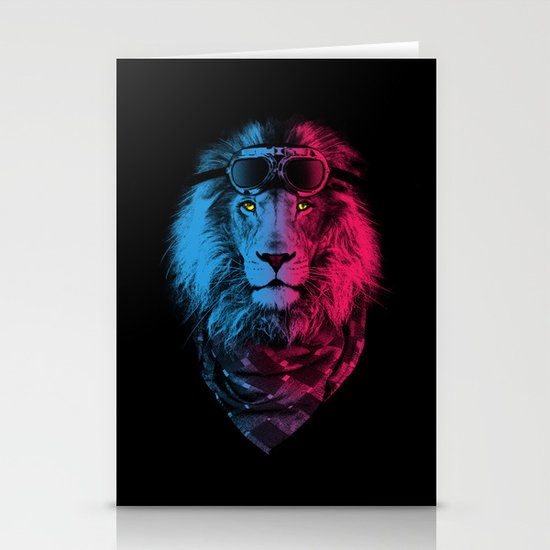 lion rider Stationery Cards