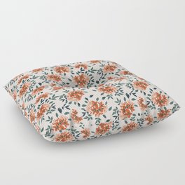 Modern Mid Century Flower  Floor Pillow