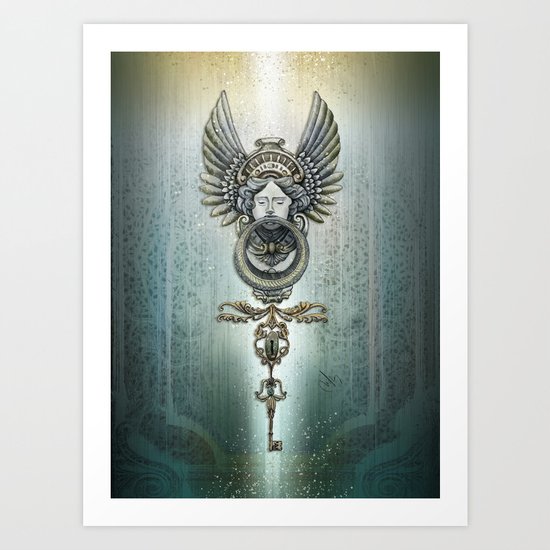 the key and the door Art Print