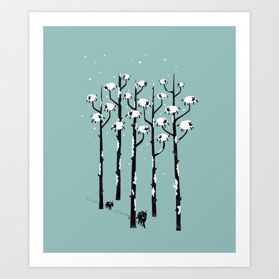 A Sheep in Tree Clothing Art Print