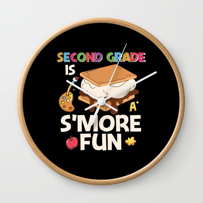 Second Grade Is S'more Fun Wall Clock