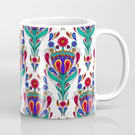 Scandinavian Style Folk Art Flower Pattern Mug