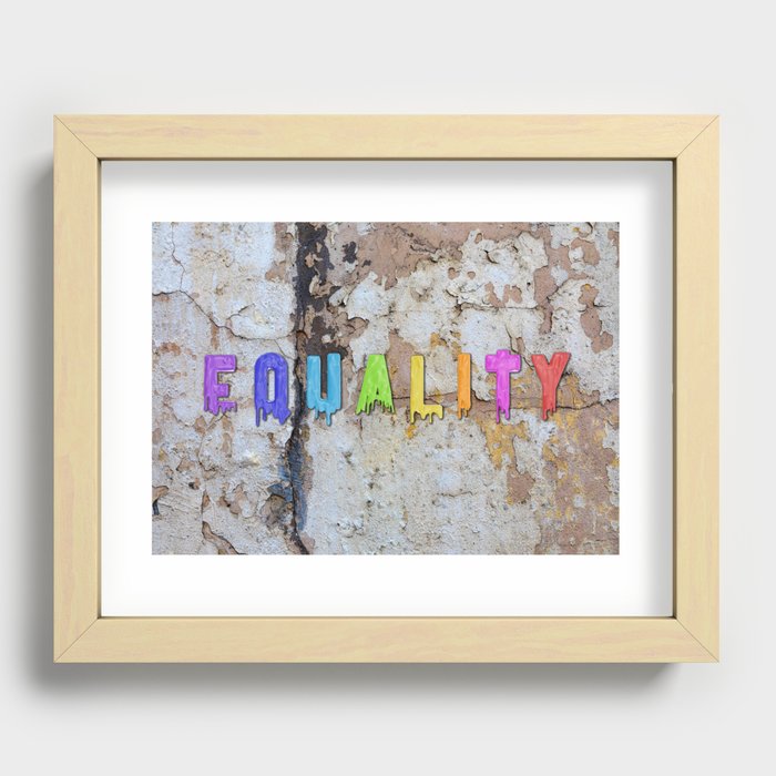 Equality Paint Recessed Framed Print