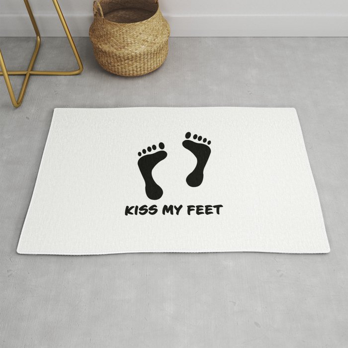 Kiss my feet Rug