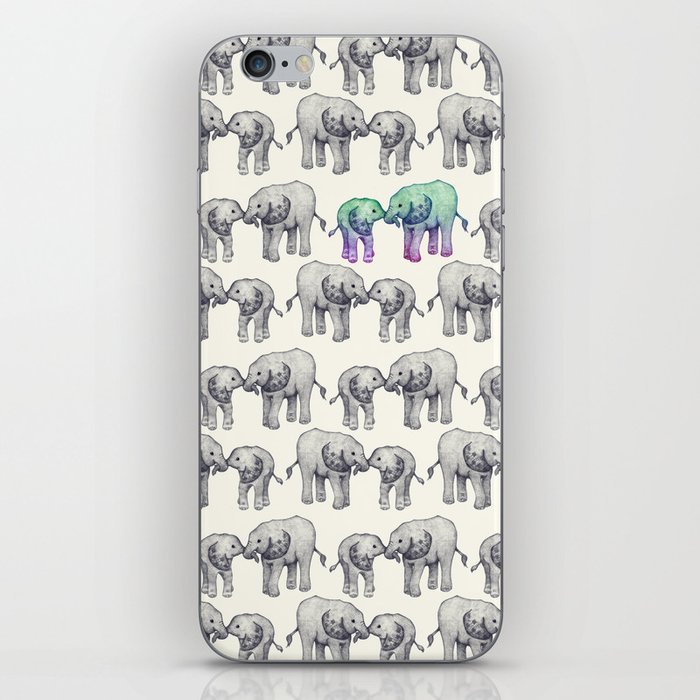 Born to Stand Out - a cute elephant pattern iPhone Skin by Perrin Le ...