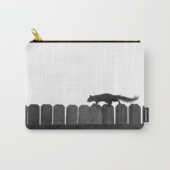 SQUIRREL ON A FENCE Carry-All Pouch