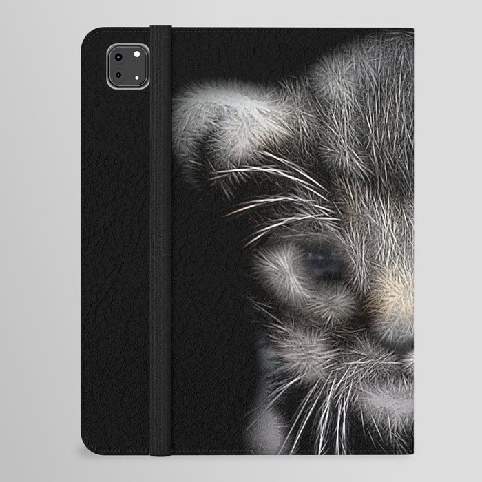 Spiked Grey Kitten iPad Folio Case