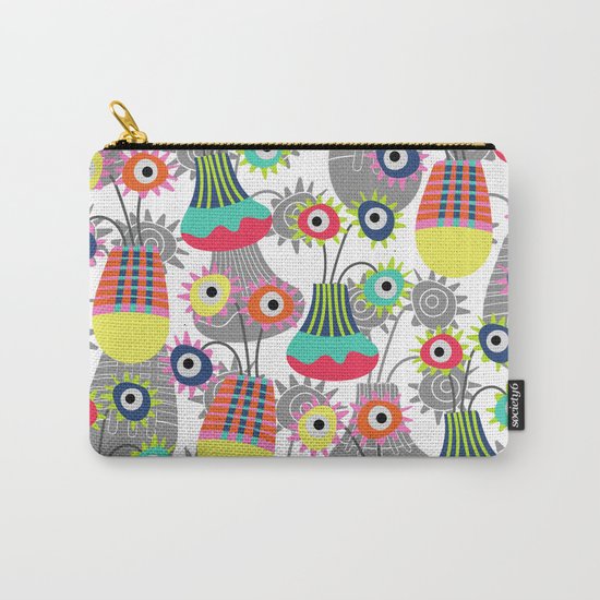 Flower Pots Carry-All Pouch