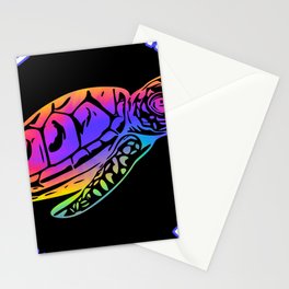 Tie Dye Sea Turtle Save Our Oceans Save Our Future Stationery Card