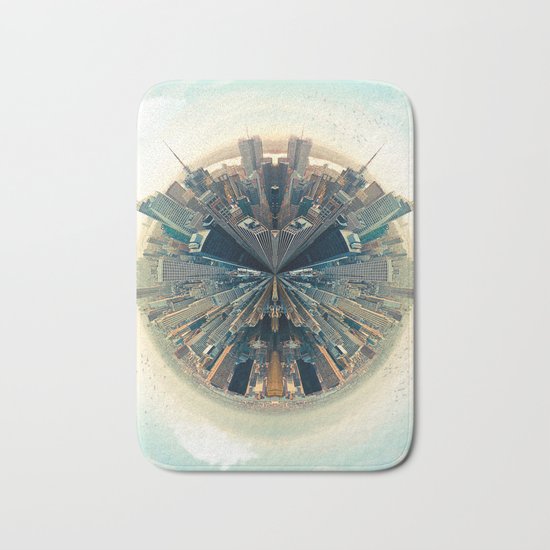 Parallel New York Cities Bath Mat
