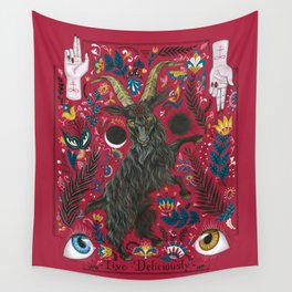 Live Deliciously Wall Tapestry