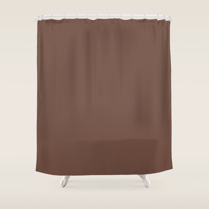 Behr Brown Velvet N1607 Dark Brown Earth Tone Solid Color Shower