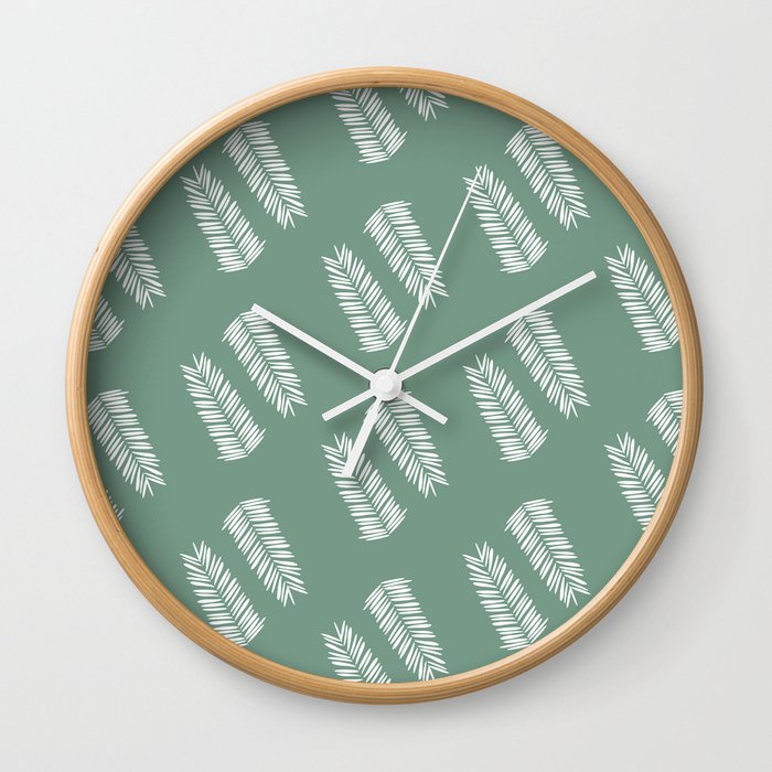 Yew (Graze Green) Wall Clock