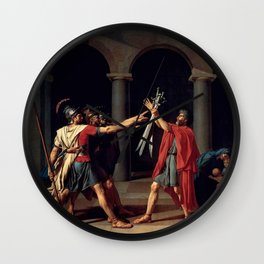 David, Oath of the horatii Wall Clock
