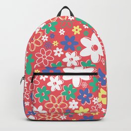 Flower Pattern (Pink/Blue/Green/) Backpack