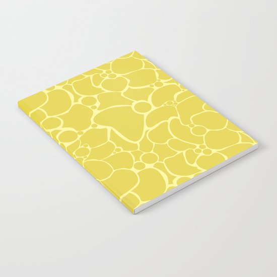 Yellow creative abstract pattern . Notebook
