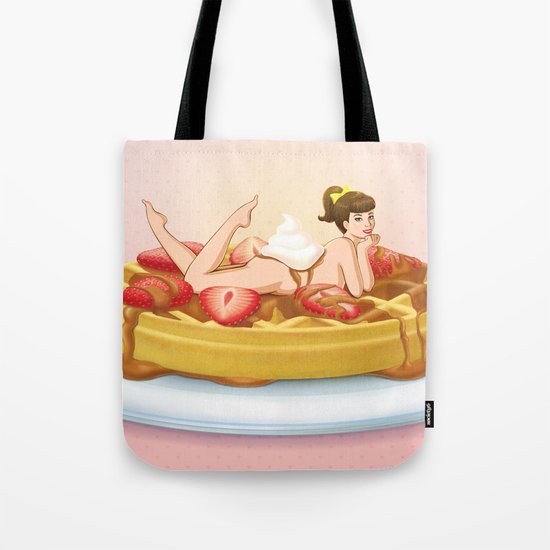 Waffle Girl Tote Bag