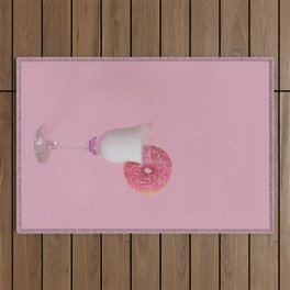 Milk and Donuts Outdoor Rug